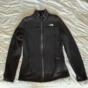 The North Face Maggy Sweater Fleece Jacket Women's Medium Gray Full Zip Up